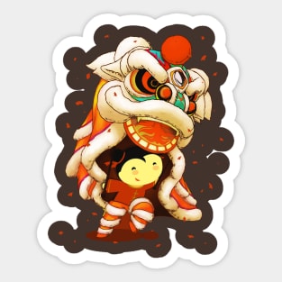 new year lion Sticker